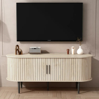 47吋現代電視櫃 滑門收納遊戲娛樂架 120x40x55cm
