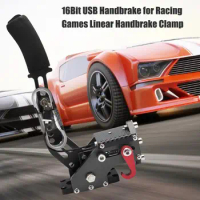16Bit Brake System Handbrake For Logitech G29 G27 G25 PC 16Bit Hall Sensor USB SIM Racing For Racing Games T300 T500 FANATECOSW