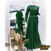 Goldie Shop Gamis Pesta Elia M - XXL 10WARNA / Maxi Long Dress Muslim / Pakaian Muslim Wanita / Part
