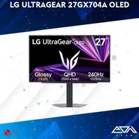 LG UltraGear 27GX704A OLED (27"/QHD/OLED/240hz/0.03ms/2xHDMI/DP/USB/Ergonomic/G-Sync/HDR400) Monitor