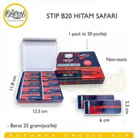 1 PACK STIP B20 SAFARI PENGHAPUS PENSIL / PENGHAPUS KARET HITAM