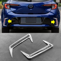 For 2019-2024 Toyota Corolla Sport Hatchback Chrome Bumper Rear Fog Light Lamp Bezel Trim Garnish