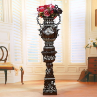 麗盛/歐式田園羅馬柱桌面花瓶/家居裝飾樹脂工藝復古落地花瓶