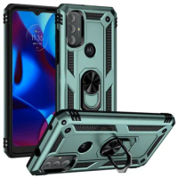 For Moto G PURE Edge 2021 Ring Buckle Stand Hybrid Military Shockproof Hard Case For Motorola Moto G Power 2022