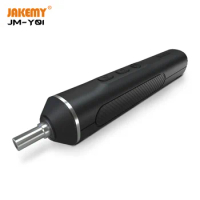 JAKEMY NEW PRODUCT JM-Y01 Portable Magnetic Cordless Electric Screwdriver Set DIY Power Tool for TV Laptop Household Repair