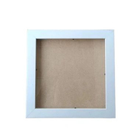 Bingkai frame figura pigura 3D 20x20cm untuk kado/ pop up/ scrapbook/mahar Putih