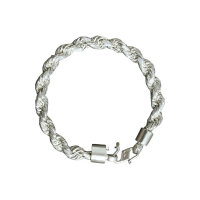S925 Sterling Silver Rope Chain Bracelet