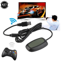 NEWEST Wireless Gamepad PC Adapter USB Receiver For Xbox 360 Game Console Controlle with CD driver Manual