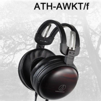 Audio Technica ATH-AWKT/f Headphones HIFI Noise Cancellation Orthodynamic Handmade Ebony Earphone Made in Japan