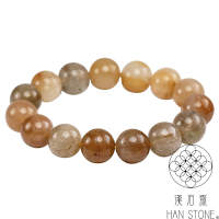 【漢石齋】天然3A級鈦晶 手珠手串(13mm/15pcs)