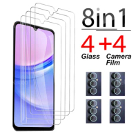 8-in-1 Tempered Glass For Samsung Galaxy A15 5G HD Anti-Scratch Camera Lens Protector For Samsung Galaxy A15 4G GalaxyA15 6.55"