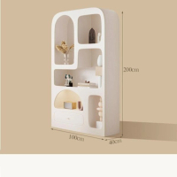 北歐奶油風玄關櫃 置物櫃 書櫃（奶油風書櫃）