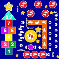 Playmat /sensory path murah /mainan edukasi anak/karpet bermain ukuran 1,5m x1,5m