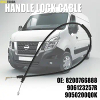 Front Door External Latch Lock Cable For Renault Master Vauxhall Movano Nissan NV400 Door Release Control Lock Cable 8200766888
