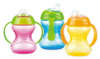 Nuby 卡拉防漏雙耳飲嘴杯 240ml【悅兒園婦幼生活館】