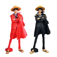 Anime One Piece 20th Anniversary 25CM GK Red Clothes Monkey D Luffy Model Action Figure PVC Collection Decoration Toy Kids Gifts