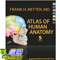 (2013 美國暢銷書榜單）Atlas of Human Anatomy: with Student Consult Access  [Paperback] Frank H. Netter MD 1416059512 $2614