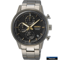 SEIKO 極速碳纖維紋 計時腕錶(8T67-00N0D)SSB391P1__SK043