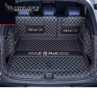 For BYD Atto 3 Yuan Plus 2022 2023 2024 Accessories Car Trunk Mat Leather Single Bottom Protection Cover Carpet Interior Pad