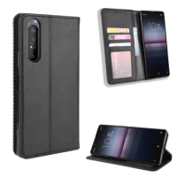 Flip Cover For Sony Xperia 1 II Case Wallet Card Stand Magnetic Book Cover For Sony Xperia 10 II Phone Cases