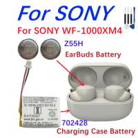For ZeniPower Z55H 3.85V 75mAh 702428 battery For Sony WF-1000XM4 Bluetooth Earbuds Headset earphone and charging charging case