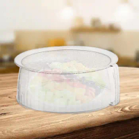 Microwave Plate Food Cover Lightweight Multifunctional Kitchen Gadgets PC with Easy Grip Handle Microwave Splatter Cover
