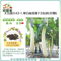 【綠藝家】大包裝G43-1.翠白絲瓜種子3克(約30顆)