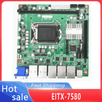 LGA 1151 Mainboard 5*network 10*USB ports EITX-7580 ITX MINI H110 Industrial workstation embedded motherboard