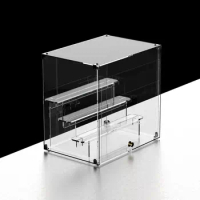 Clear Acrylic Display Case Stand Assemble Countertop Box Storage Cube Organizer Dustproof Protection Showcase for Action Figures