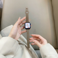 蘋果手錶錶帶 適用于蘋果手錶帶細簡約小蠻腰iwatch6/5/4/3/2/1錶帶SE奶茶『XY12903』