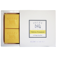 Tilley百年特莉大溪地素馨花香氛蔬果皂4入禮盒(50gx4入)