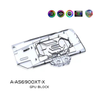 Bykski Water Cooling Full Cover GPU Block for ASUS RX6900XT ROG STRIX A-AS6900STRIX-X