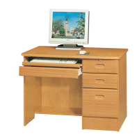 【優利亞-瑪麗赤陽色】3.5尺電腦書桌(下座)