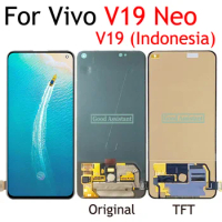 Super AMOLED / TFT 6.44 Inch Black For Vivo V19 Neo V19 (Indonesia) LCD Display Screen Touch Panel D