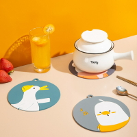 餐墊家用加厚PVC創意新款軟膠卡通圓形墊子廚房餐桌耐高溫防燙墊