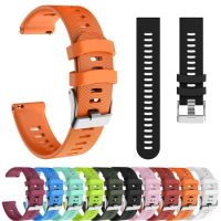 Silicone Sport Strap For Garmin Venu SQ/Venu 2 Plus Watch 20MM Replacement Band For Garmin Vivoactive 3/Forerunner 245 Bracelet