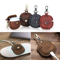 Genuine Leather Case for Samsung Galaxy Buds 2 Wireless Charging Box Nice Protective Cover for Galaxy Buds Pro/ Live Accessories