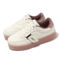 【FILA】休閒鞋 Jelly 女鞋 白 米白 低筒 皮革 厚底 增高 小白鞋 斐樂(5C336Y177)