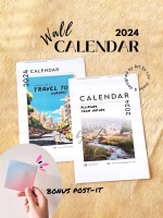 kalender 2024 dinding kalender hijriyah tempel gantung besar aesthetic