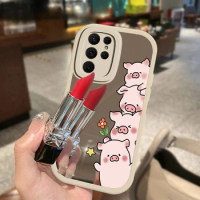 Fashion Cute Pig Case For Samsung Galaxy S23 Ultra Soft Silicon Protective Cover For Samsung S22 Plus S21 FE S20 Note 20 Mirror