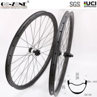 MTB Wheelset 29 Carbon XC/ AM Tubeless 29er MTB Wheels 35mm Width UCI Approved Thru Axle / QR / Boost Mountain Bike Whleels 29"