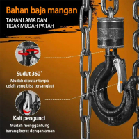 new - chain block chain host katrol kerekan manual 1t / 2t / 3t angkat berat dengan derek hoist pega