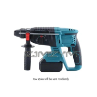 Electric Brushless Cordless Rotary Hammer Drill Rechargeable Electric Hammer Multi-function and High-power Impact Drill