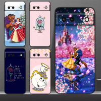 Beauty And The Beast Phone Case For Google Pixel 8 7 Pro 6 Pro 6A 5A 5 4 4A XL 5G Black Soft Cover Fundas Cover