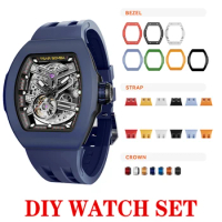 TSAR BOMBA TB8218 lnterchangeable Automatic Watch fo Men DIY Wristwatch Mens Mechanical Watch Set