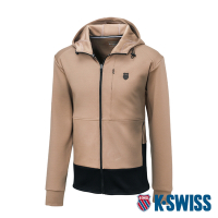 K-SWISS  Active Jacket 連帽運動外套-男-棕