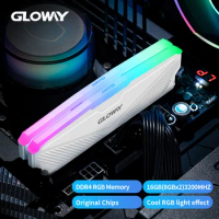Gloway RGB Memoria Ram DDR4 16GB 8GB 3200MHZ 3600MHZ UDIMM Dual Channel Memory Desktop Ram Gaming High Performance Rams