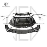 Dry carbon fiber body kit for Lamborghini urus front lip hood cover rear bumper diffuser v style