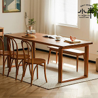 【小半家具】藍鯨餐桌 北歐櫻桃木實木辦公桌 1.5M (H014347691)