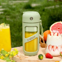 ZHENMI Portable Vacuum Juicer Cup for Home Use Multifunctional Electric Traveling Cup Quick Ice Crushing and Mixing Cup